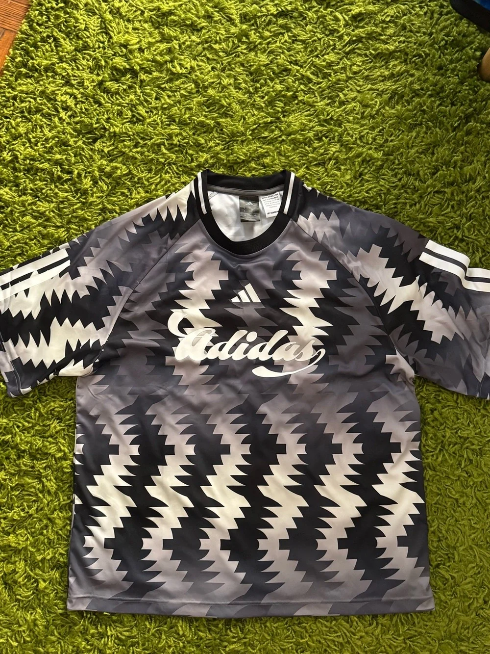 Adidas Limited Edition Common Goal Soccer Jersey - Black & Gray
